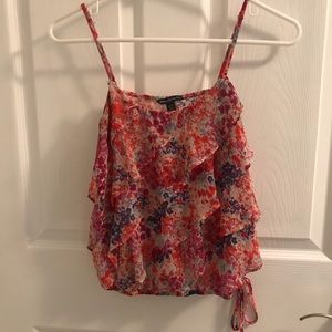 American Eagle flower print blouse